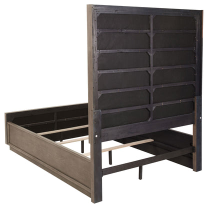 Durango 80-inch Queen Panel Bed Taupe Oak