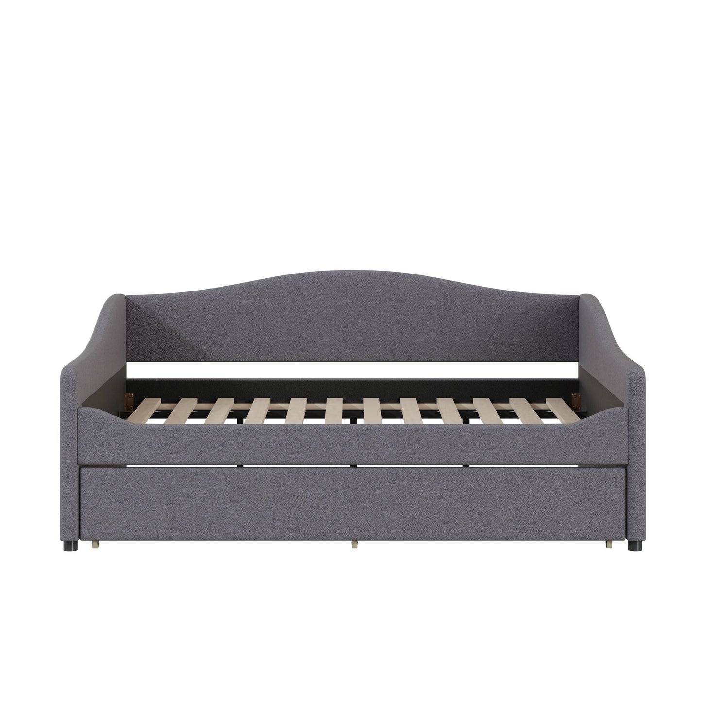 Upholstered Daybed With Light And Trundle