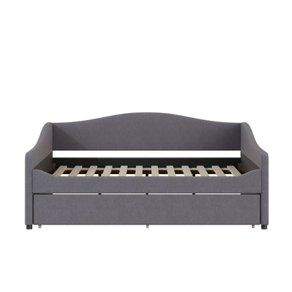 Upholstered Daybed With Light And Trundle