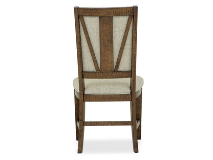 Bay Creek - Step Up Side Chair With Upholstered Seat & Back (Set of 2) - Dark Brown