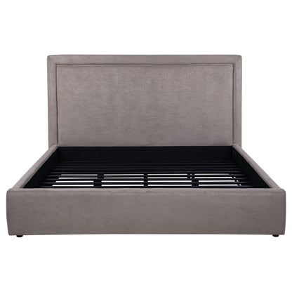 Lawson 54-inch Upholstered Eastern King Platform Bed Mushroom