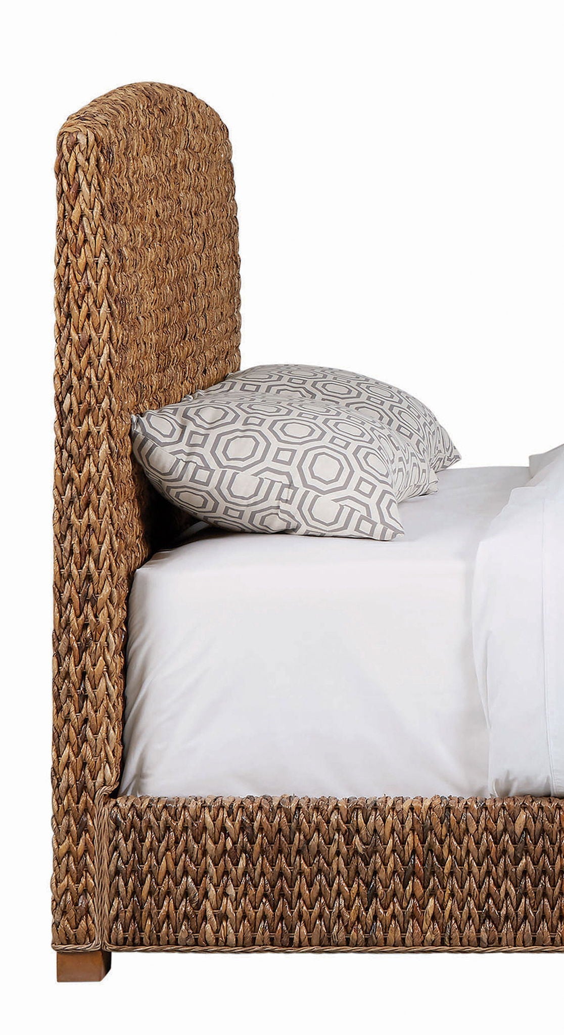 Laughton Woven Banana Leaf California King Headboard Amber