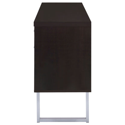 Lawtey 5-drawer Home Office Storage Credenza Cappuccino