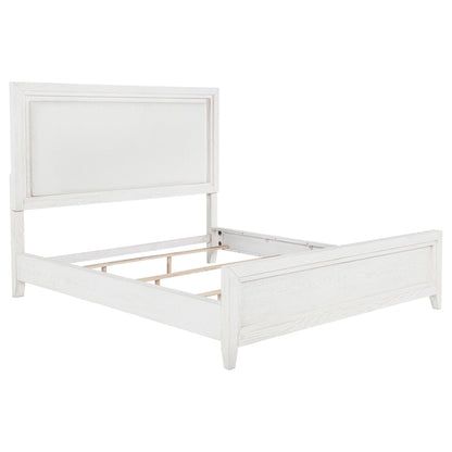 Marielle 4-piece Cal King Bedroom Set Distressed White