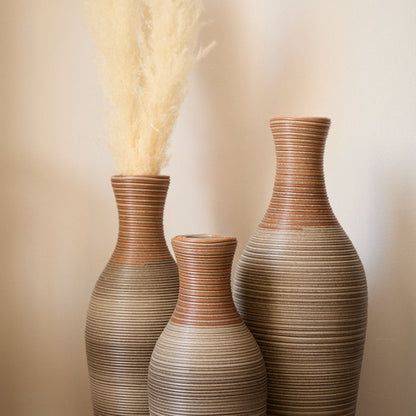 Classic And Neat Floor Vase, High Independent Flower Stand (Set of 3)