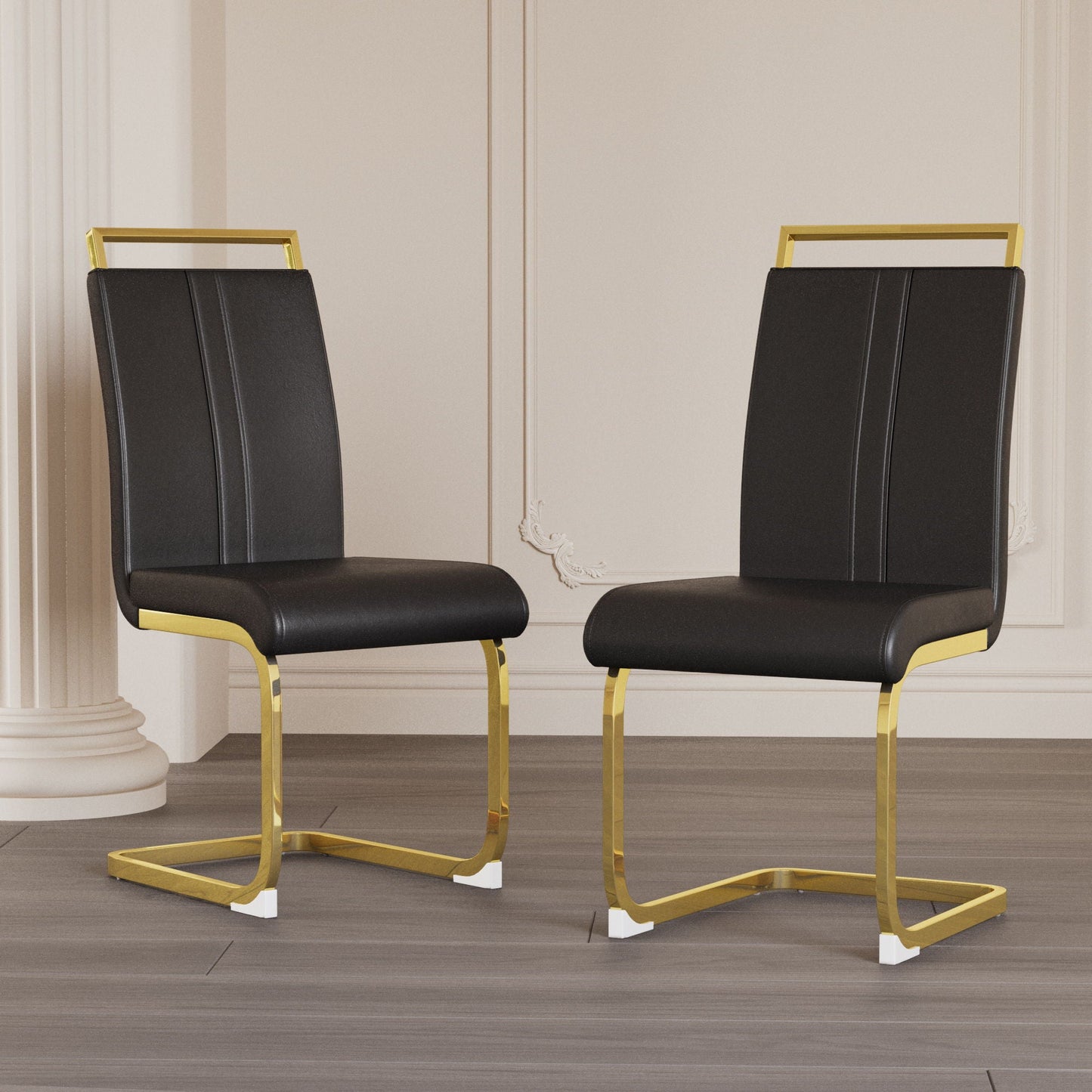Side Dining Room Chair, Padded Seat High Back