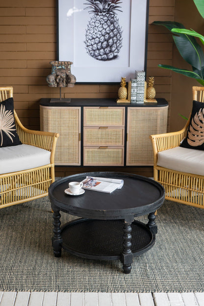Round 2 Tiered Side Tabel, End Tabel For Lving Room Bedroom Entryway
