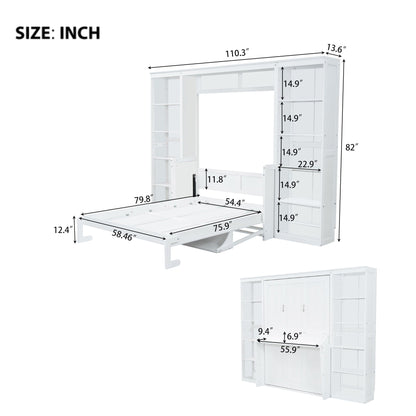 Murphy Bed With Desk And Bookshelf