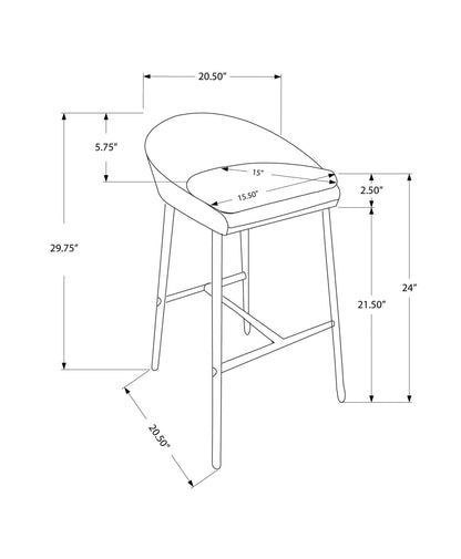 Swivel Stool Bar Height, Contemporary & Modern (Set of 2)