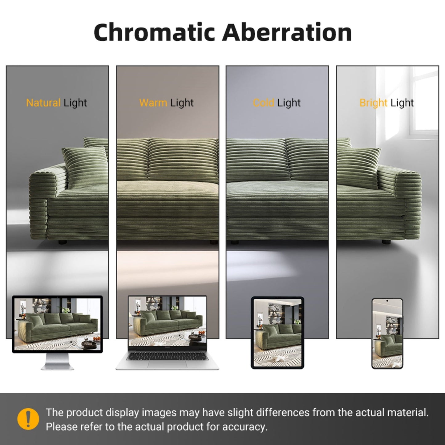 Convertible Deep Seat Sofa With Soft Pillows And Ottomans
