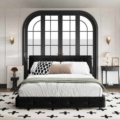 Tufted Headboard With Extra-Large Ultra-Soft Cloud Pillow Design