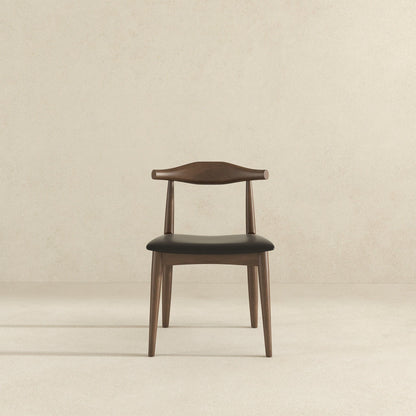 Destiny - Dining Chairs (Set of 2) - Black / Dark Brown
