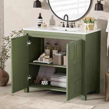 Bathroom Vanity Organizer With Sink, Combo Cabinet Set, Bathroom Storage Cabinet