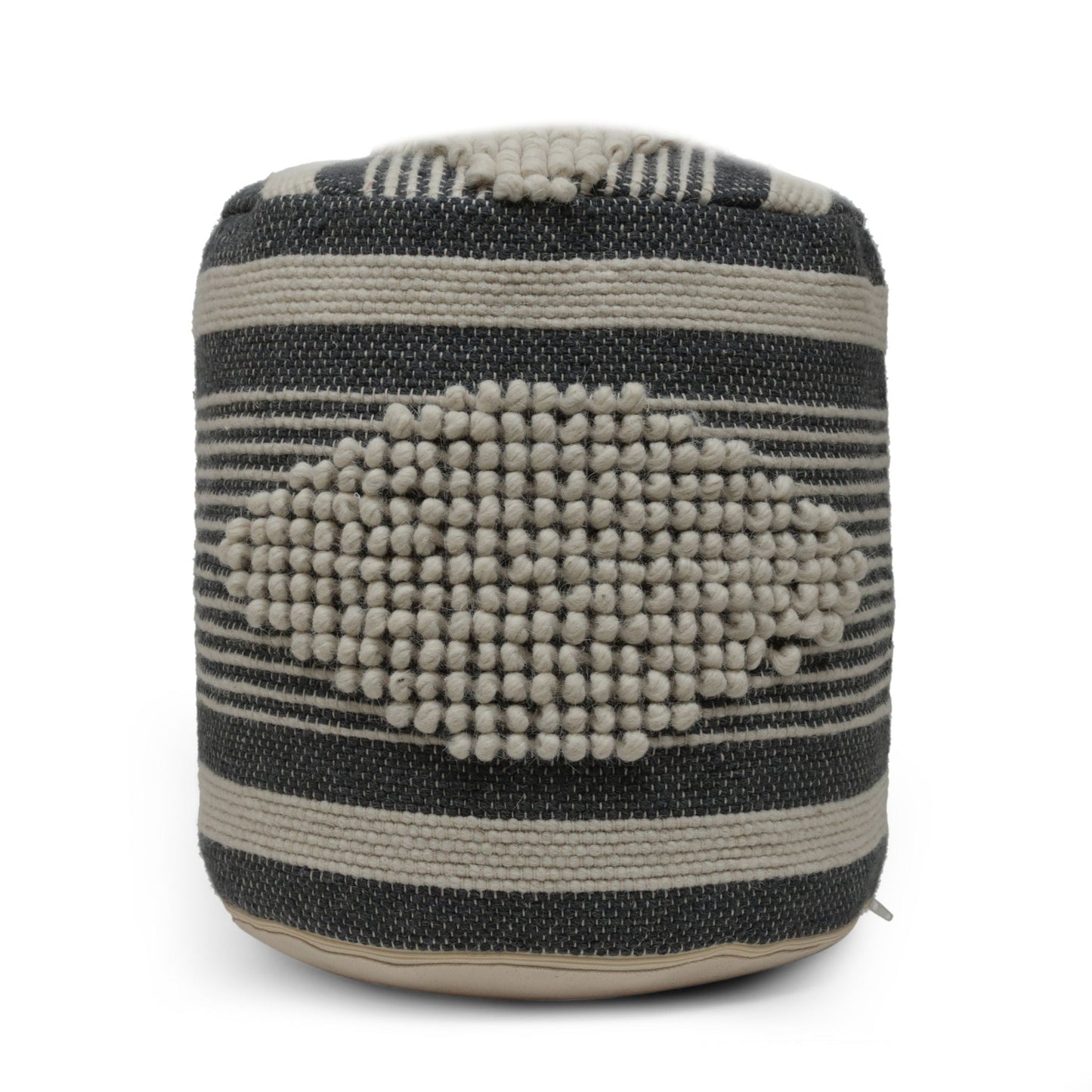 Diamond - Handcrafted Cylindrical Pouf