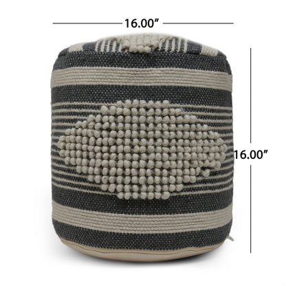 Diamond - Handcrafted Cylindrical Pouf