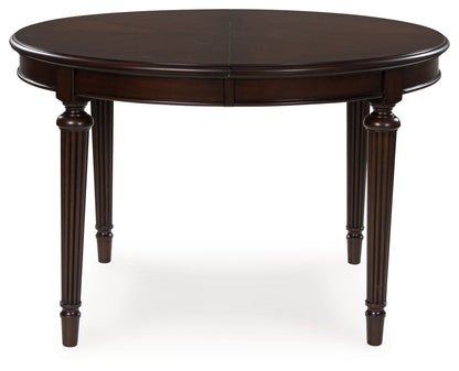 Lavinton - 8 Pc. - Dining Room Extension Table, 6 Side Chairs, Server - Brown