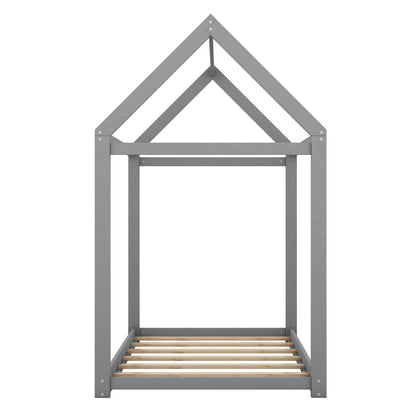 Wooden House Shaped Bed