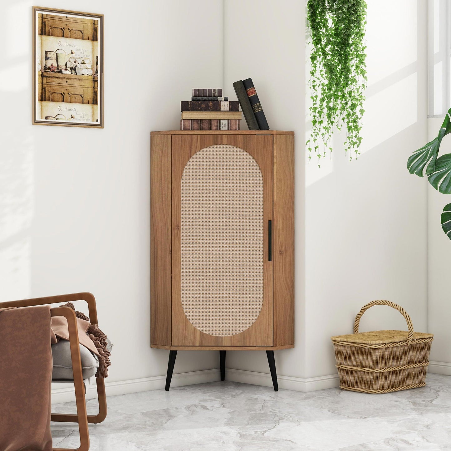 Freestanding Corner Corner Cabinet For Living Room