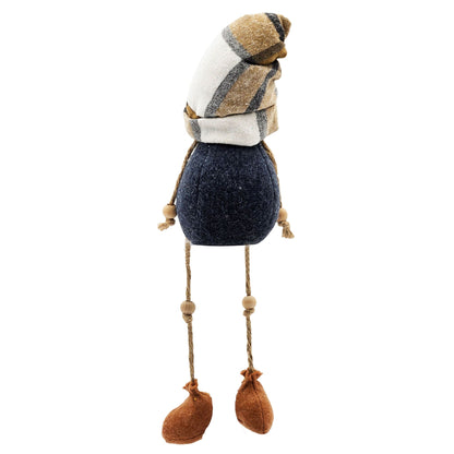 3 Pieces Fall Thanksgiving Gnomes Decorations, Harvest Festival Table Home Ornaments For Holiday Party Gifts - Blue / Brown