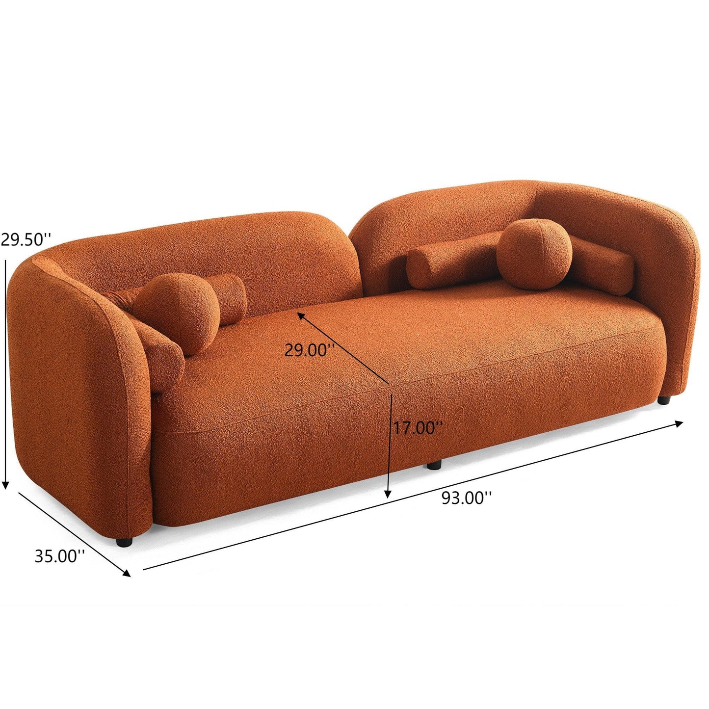 Donna - Japandi Style, Boucle Sofa