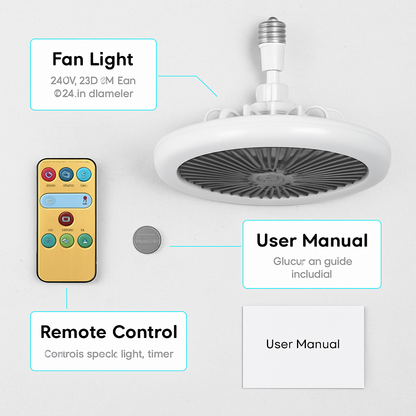 Ceiling Fan with Lights Remote Control Fan Light
