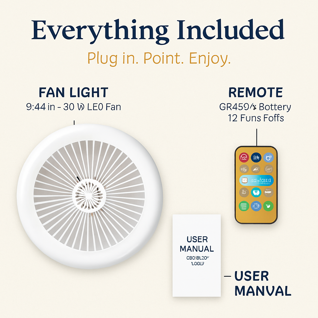 Ceiling Fan with Lights Remote Control Fan Light