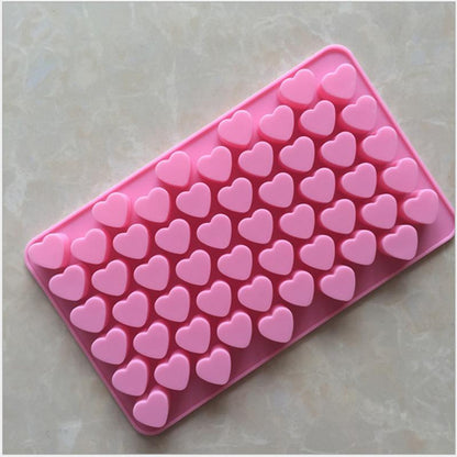 Heart Cake Jelly Cookies Soap Mold Chocolate Baking Mould Tray Wax Ice Fashion Cake Tool Kitchen Accessories Heart Shape Silicone Molds Valentine's Chocolate Candy Molds Baking Jelly Mold