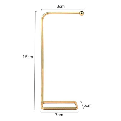 Jewelry Display Holder Metal Earring Storage Rack Jewelry Organizer Holder Earring Necklace Pendants Organizer Display Stand Jewelry Stand Display Necklace Holder Plated Metal Tabletop Jewelry Organizer