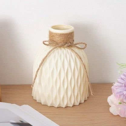 Modern Artifical Floral Plastic Vase Imitation Ceramic Flower Pot For Home Decor Living Room Centerpieces And Events Ornamnet