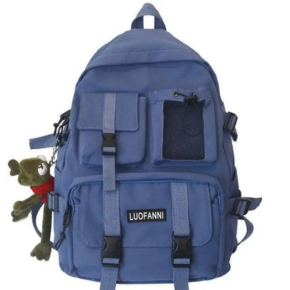 New Trendy Nylon Backpack For Women, Girls And Boy Stylish Travel Mesh, Student College School Bag, Cool Laptop Backpack For Women And Men