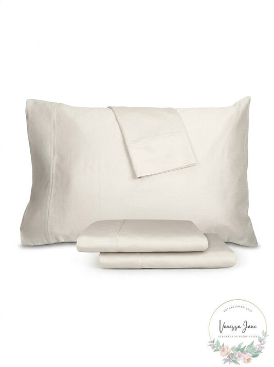 Austin Home Collection Emerson 950 Thread Count Bedding Sheet Set Ivory