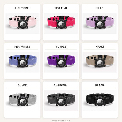 Rugged Waterproof AirTag Dog Collar with Holder
