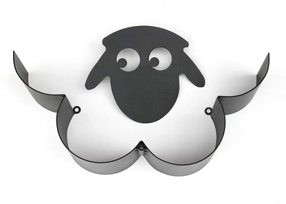 Sheep Toilet Paper Roll Holder Bathroom Wall Mounted Loo Rolls Storage Metal Rack Mount Hold Up 7 Rolls Novelty Animal Decorative Toilet Paper Holders Tissue Paper Storage Stand Wall Mount Iron Tissue Basket Sheep Art Decoration Bathroom House Office