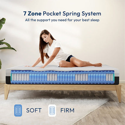 Verbena - 12" Cal.King Hybrid Pocket Coil Mattress