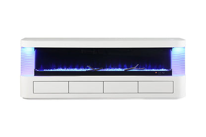 Luken - 71" TV Stand w/ Electric Fire Place