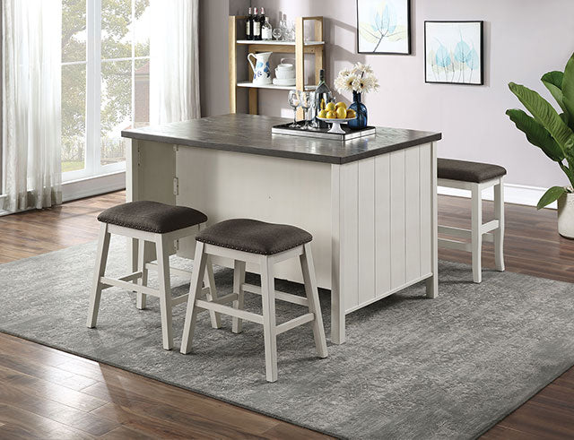 Heidelberg - 4 Pc Counter Ht Table Set w/ Bench
