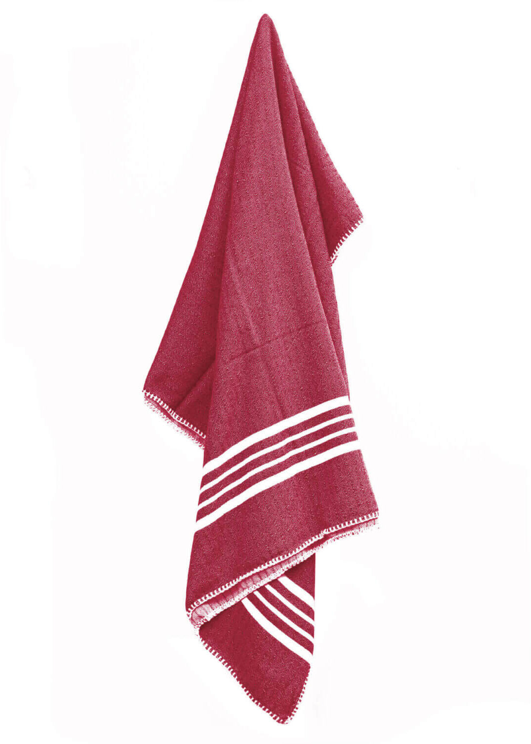 Fringe-Free Farmhouse Turkish Towel — Lightweight & Absorbent