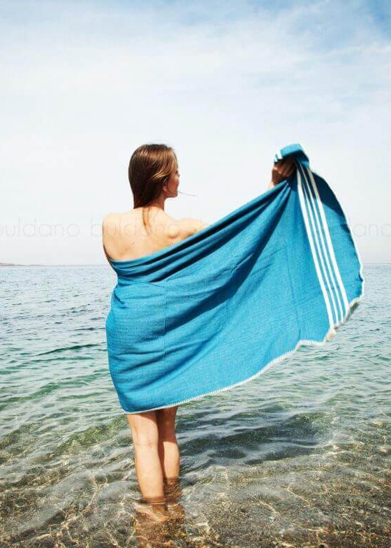 Fringe-Free Farmhouse Turkish Towel — Lightweight & Absorbent
