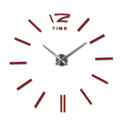 Wall Clock Watch Clocks 3D Frameless Wall Clock Large Stickers Wall Decoration for Living Room Bedroom 3D Acrylic Mirror Stickers Living Room Quartz Needle Europe