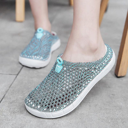 Womens Casual Clogs Breathable Beach Sandals Slippers Summer Slip On Women Flip Flops Home Shoes Breathable Water Shoes Beach Sandals Lightweight Slip-On Clogs